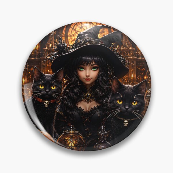 Item preview, The Illustration of Cute Witch in Halloween Night designed and sold by Pim-Crystal.