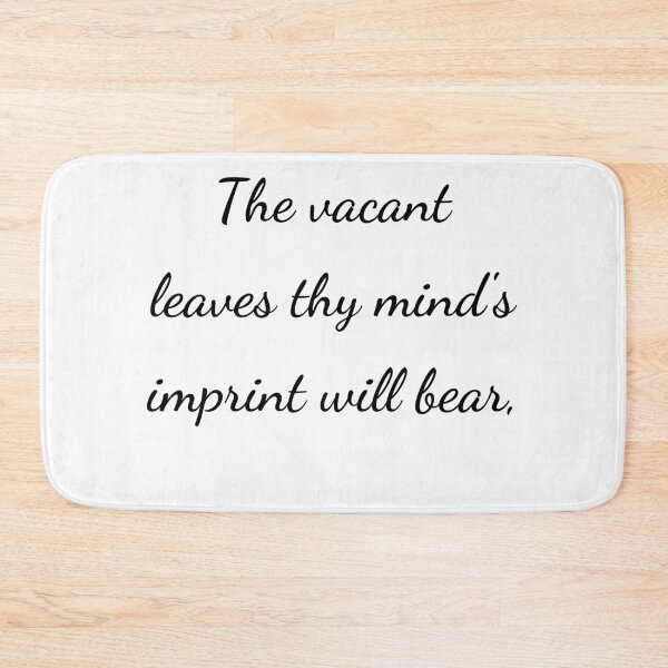 Item preview, “These vacant leaves thy mind’s imprint will bear,” - handwriting black designed and sold by ariksworld.