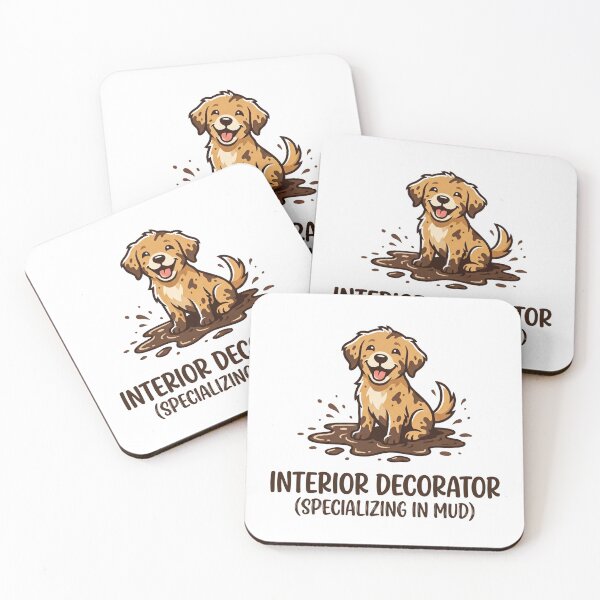 Item preview, Muddy Paws Interior Decorator Dog Humor designed and sold by BeaBuzz.
