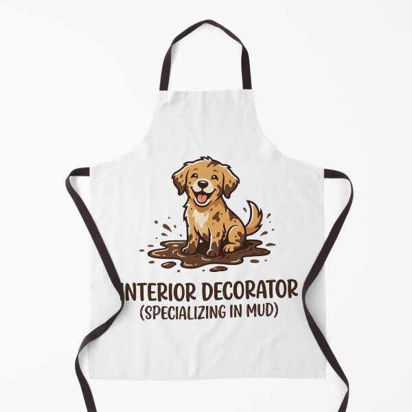 Item preview, Muddy Paws Interior Decorator Dog Humor designed and sold by BeaBuzz.