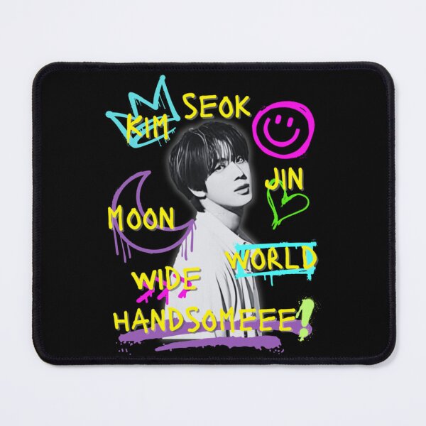 Item preview, BTS Jin Worldwide Handsome K-Pop Portrait Design designed and sold by VivianaSchult.