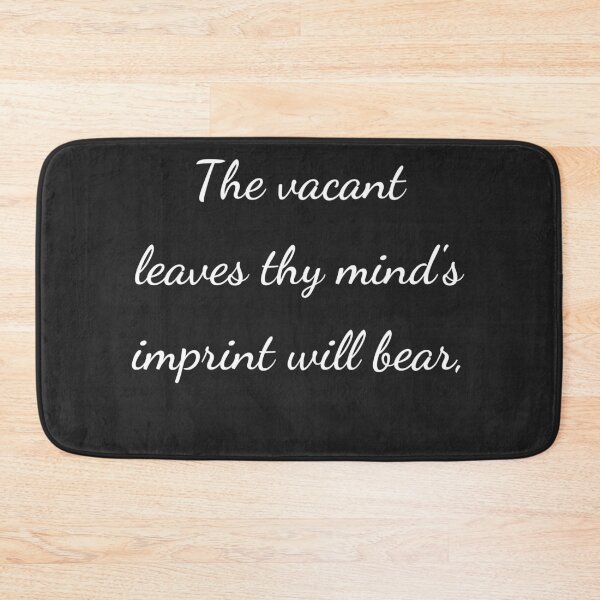 Item preview, “These vacant leaves thy mind’s imprint will bear,” - handwriting white designed and sold by ariksworld.