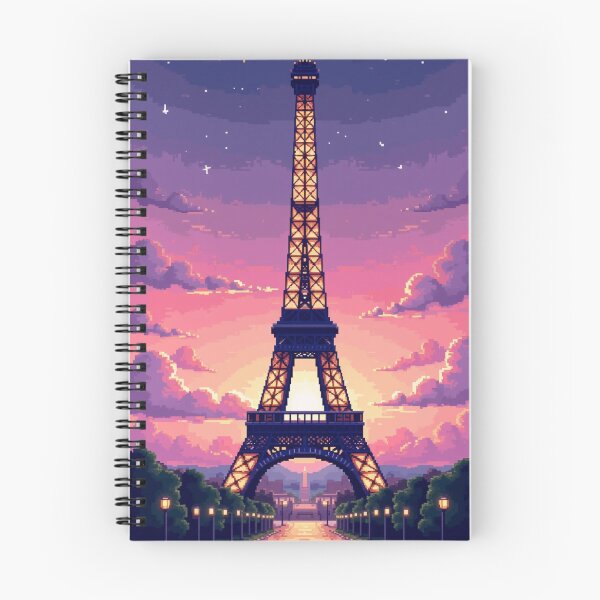 Item preview, Cozy Retro Eiffel Tower Paris Pixel Art designed and sold by grzezzz.