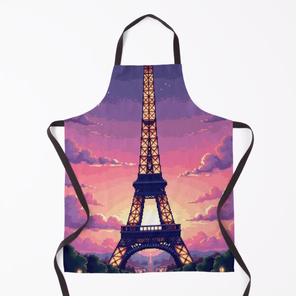 Item preview, Cozy Retro Eiffel Tower Paris Pixel Art designed and sold by grzezzz.