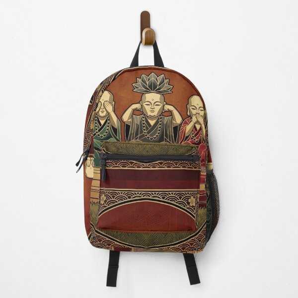 Item preview, Three Wise Monks – Japan Art Deco Print designed and sold by JAPANCE STUDIO.