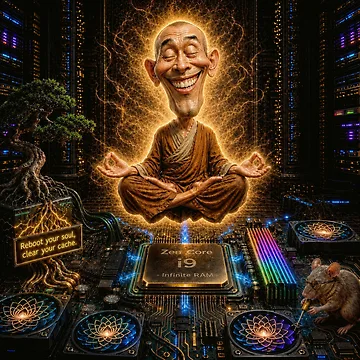 Artwork thumbnail, Tech Worker Humor Computer Motherboard Poster by The Brother Wu Collection