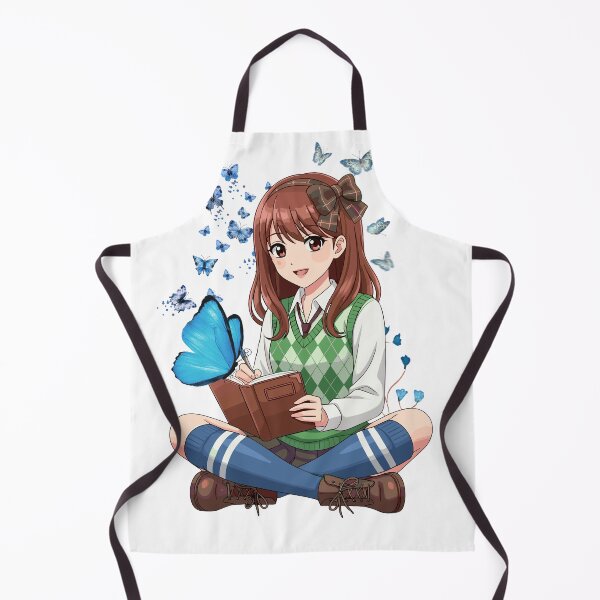 Item preview, anime girl reads a book designed and sold by ErbilK.