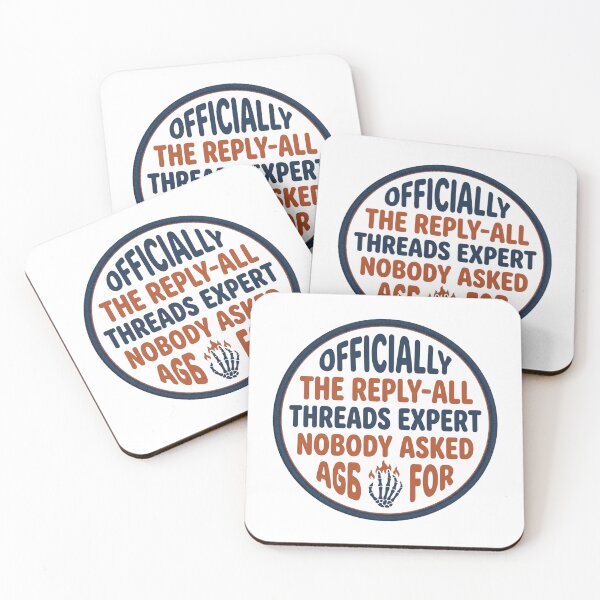 Item preview, Officially The Reply-All Threads Expert Funny Office Work Sarcastic Corporate Email Quote designed and sold by raedattia.
