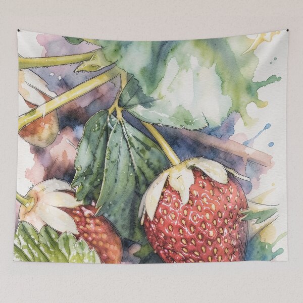 Item preview, Watercolor Strawberry designed and sold by tomorrowsart.