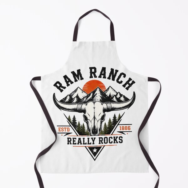 Item preview, Ram Ranch Really Rocks, Ram Ranch Longhorn Skull Mountain Western Rustic Cowboy designed and sold by graphic-genie.