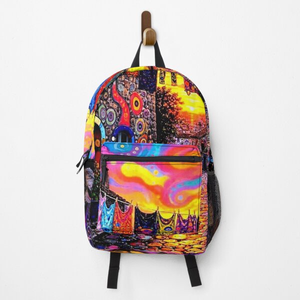 Item preview, Washing day in the psychedelic village designed and sold by George Hutton Hunter.