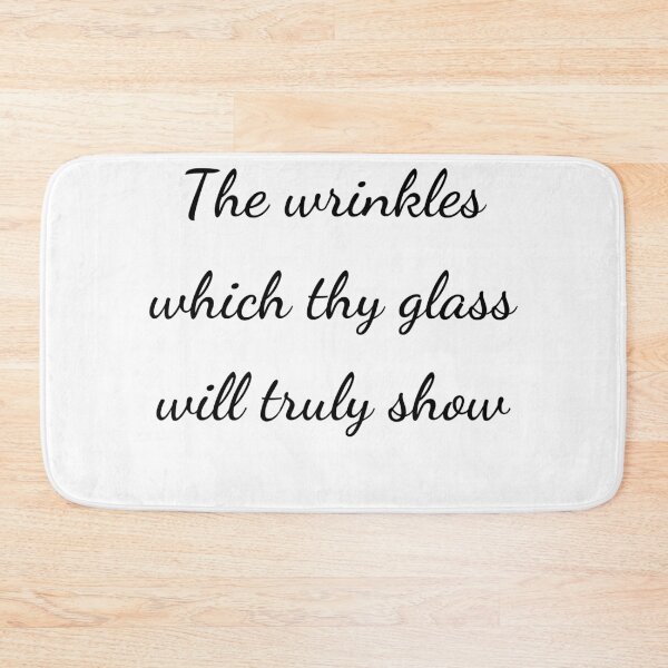 Item preview, “The wrinkles which thy glass will truly show” - handwriting black designed and sold by ariksworld.