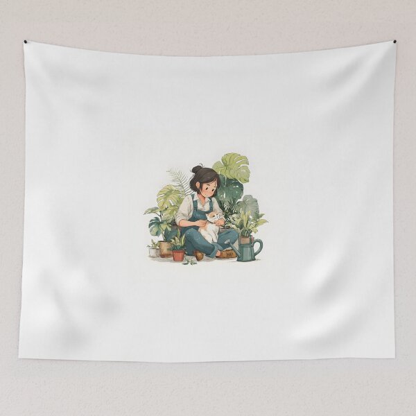 Item preview, Plant mom with cat designed and sold by hedatla.