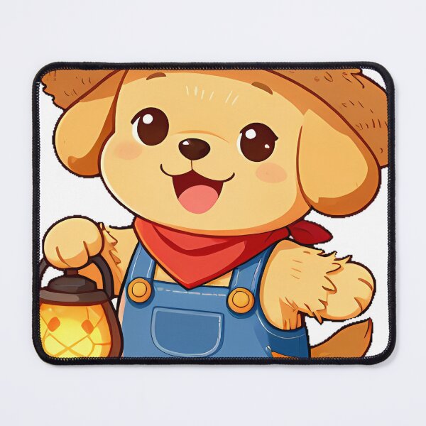 Item preview, Cute Golden Puppy Scarecrow Icon designed and sold by pumsquare.