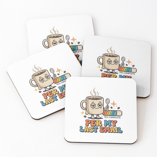 Item preview, Per My Last Email Funny Corporate Humor Die-Cut Sticker, Passive Aggressive Office Decal designed and sold by KreatoLab.