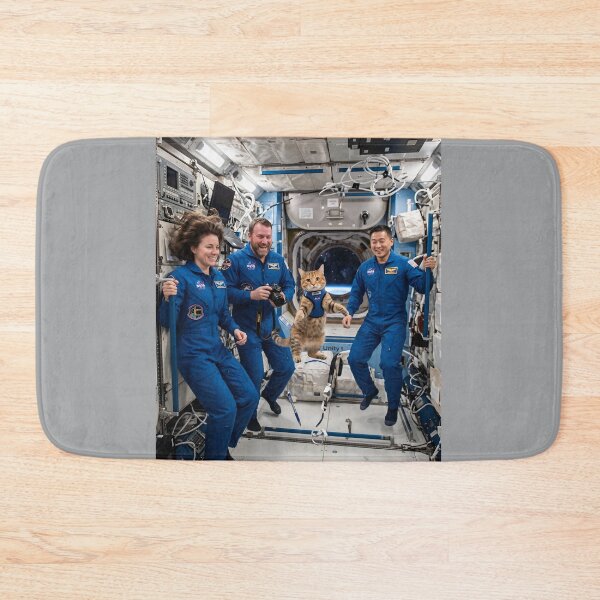 Item preview, Cat floating in NASA spacecraft  designed and sold by WiseBow.