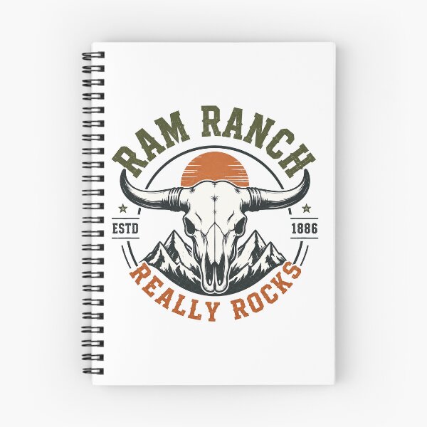 Item preview, Ram Ranch Really Rocks, Ram Ranch Longhorn Skull Mountain Western Vintage Cowboy designed and sold by graphic-genie.