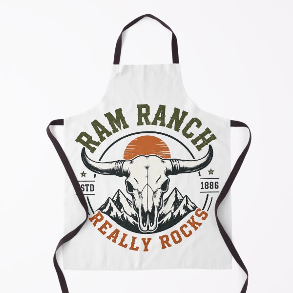 Item preview, Ram Ranch Really Rocks, Ram Ranch Longhorn Skull Mountain Western Vintage Cowboy designed and sold by graphic-genie.