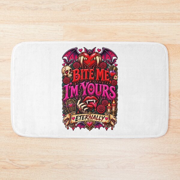 Item preview, DARK LOVE ❤️ - MONSTER ROMANCE COLLETION -  VAMPIRE LOVE - BITE ME, I'M YOURS - ETERNALLY designed and sold by WheelieGdArt.