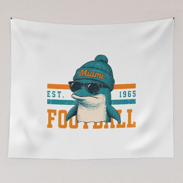Item preview, Miami Football Penguin Vintage Retro Fan Design designed and sold by CourtneyC58877.