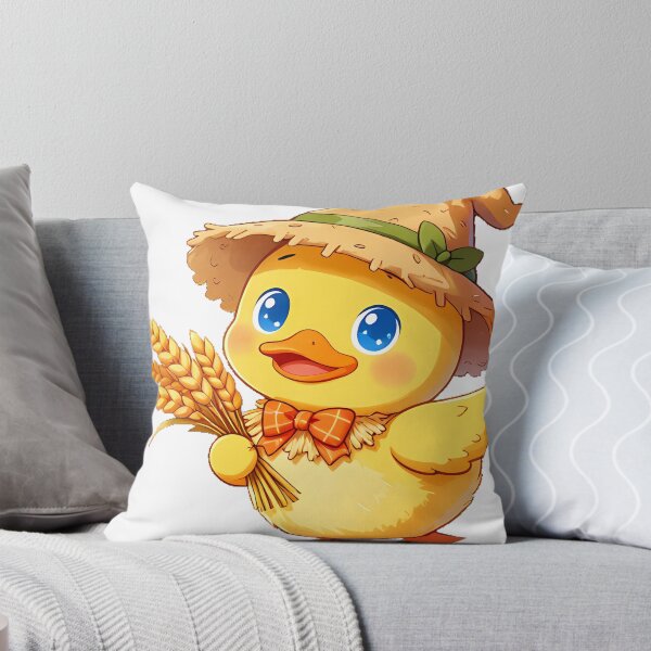 Item preview, Cute Yellow Duckling Scarecrow Icon designed and sold by pumsquare.