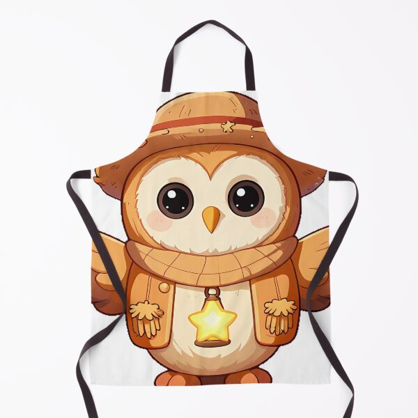 Item preview, Cute Barn Owl Scarecrow Icon designed and sold by pumsquare.