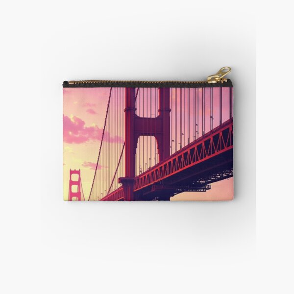 Item preview, Cozy Retro Golden Gate Bridge Pixel Art designed and sold by grzezzz.