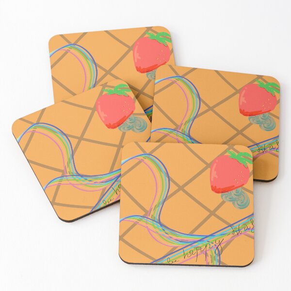 Item preview, be happy with a waffle! designed and sold by The-Orange-Lady.