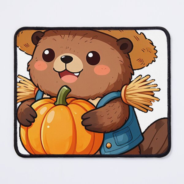 Item preview, Cute Beaver Scarecrow Icon designed and sold by pumsquare.