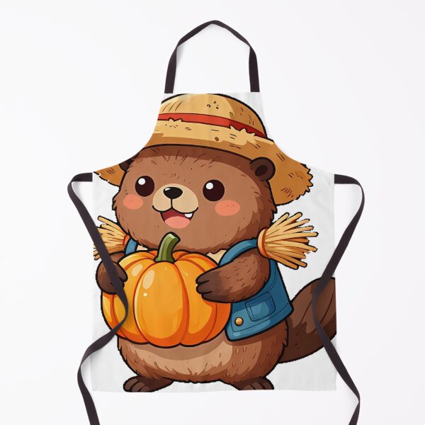 Item preview, Cute Beaver Scarecrow Icon designed and sold by pumsquare.