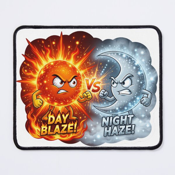Item preview, Blazing Sun Versus Icy Moon Cosmic designed and sold by Imaginarium of Chaos falcon88 .