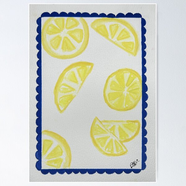 Item preview, Watercolour Lemon Art Print  designed and sold by coastalcove26.
