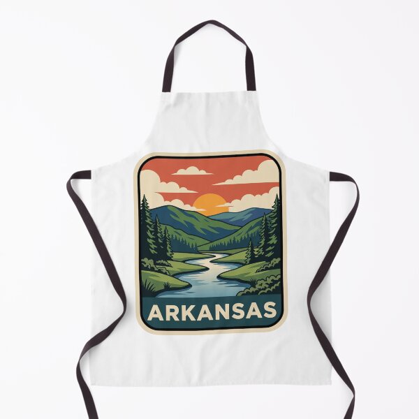 Item preview, Vintage Arkansas Ozark Mountains River Travel Art designed and sold by Paper Drip.