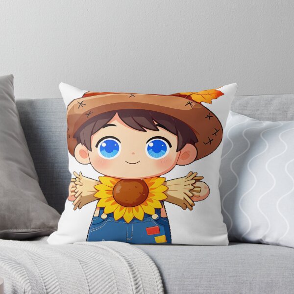 Item preview, Cute Chibi Boy Scarecrow Icon designed and sold by pumsquare.