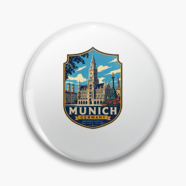 Item preview, Munich Germany Bavarian Capital Since 1158 Travel Souvenir German City Landmark designed and sold by Star3NowForMe.