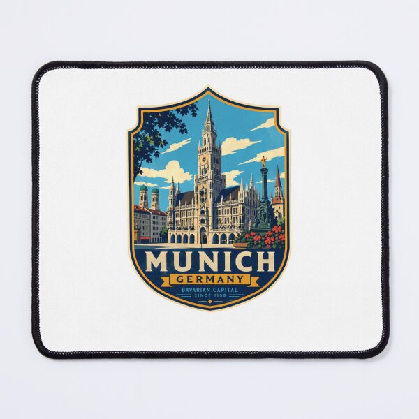 Item preview, Munich Germany Bavarian Capital Since 1158 Travel Souvenir German City Landmark designed and sold by Star3NowForMe.