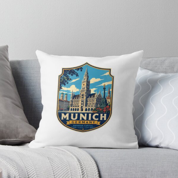 Item preview, Munich Germany Bavarian Capital Since 1158 Travel Souvenir German City Landmark designed and sold by Star3NowForMe.