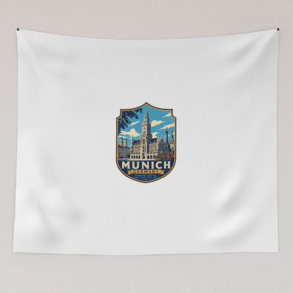 Item preview, Munich Germany Bavarian Capital Since 1158 Travel Souvenir German City Landmark designed and sold by Star3NowForMe.
