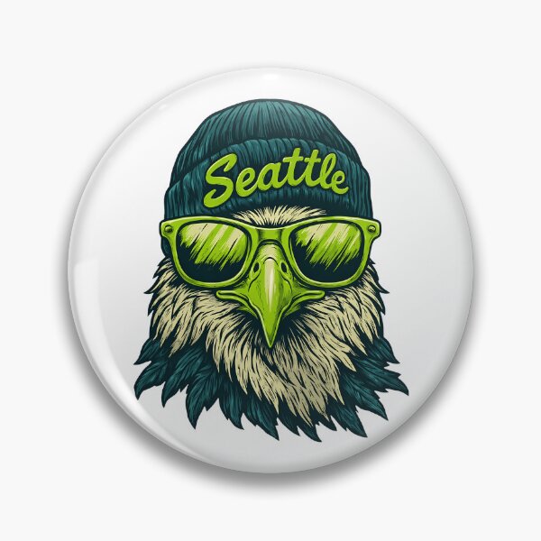 Item preview, Seattle Eagle Hipster Sunglasses Urban Bird Design designed and sold by JosephMar54236.