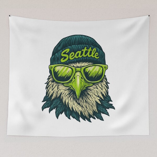 Item preview, Seattle Eagle Hipster Sunglasses Urban Bird Design designed and sold by JosephMar54236.