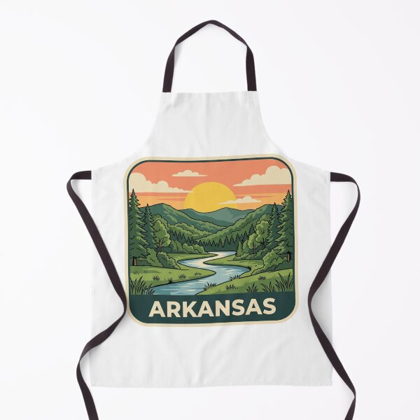Item preview, Vintage Arkansas Ozark Mountains River Travel Art designed and sold by Paper Drip.