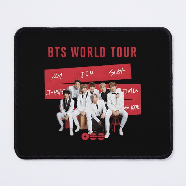 Item preview, BTS World Tour 2026 Red Black Group Portrait Design designed and sold by WukisWiOaima.