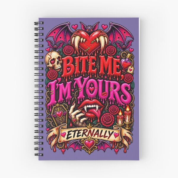 Item preview, DARK LOVE ❤️ - MONSTER ROMANCE COLLETION -  VAMPIRE LOVE -  BITE ME, I'M YOURS - ETERNALLY - v3 designed and sold by WheelieGdArt.
