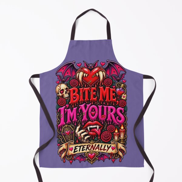Item preview, DARK LOVE ❤️ - MONSTER ROMANCE COLLETION -  VAMPIRE LOVE -  BITE ME, I'M YOURS - ETERNALLY - v3 designed and sold by WheelieGdArt.