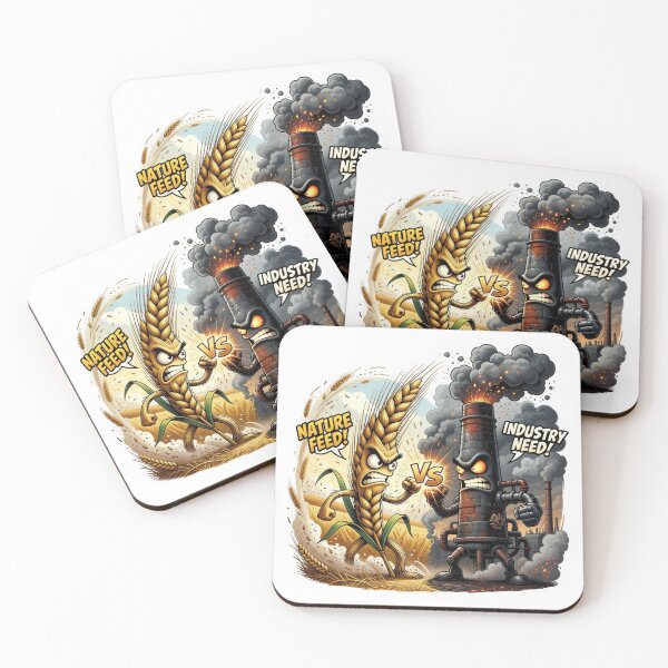 Item preview, Golden Wheat Versus Factory Smoke Rivalry Sticker designed and sold by Imaginarium of Chaos falcon88 .