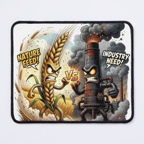 Item preview, Golden Wheat Versus Factory Smoke Rivalry Sticker designed and sold by Imaginarium of Chaos falcon88 .
