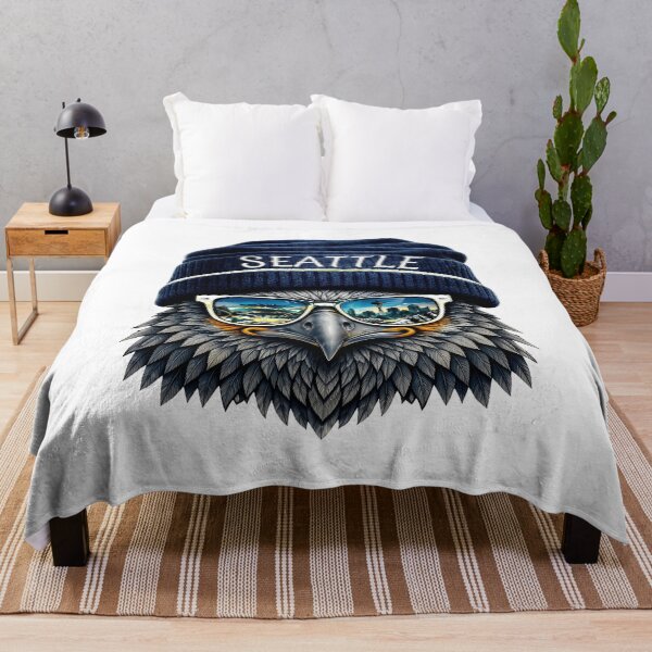 Item preview, Seattle Eagle Portrait With Urban Adventure Style designed and sold by DianeGran98068.