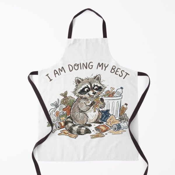 Item preview, I Am Doing My Best Raccoon Meme Die-Cut Sticker, Ugly Cute Absurdist Decal designed and sold by KreatoLab.