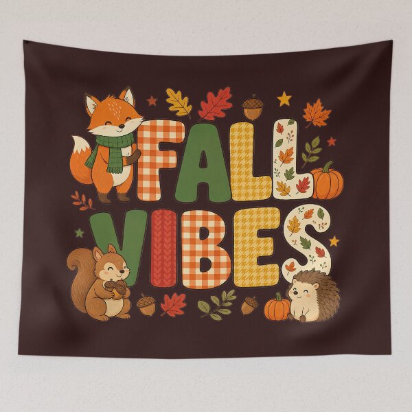 Item preview, Fall Vibes Letter Block Shirt | Cute Animal Autumn Design designed and sold by MOCH- ART.