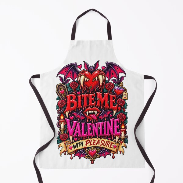 Item preview, DARK LOVE ❤️ - MONSTER ROMANCE COLLETION -  VAMPIRE LOVE - BITE ME, VALENTINE - WITH PLEASURE designed and sold by WheelieGdArt.